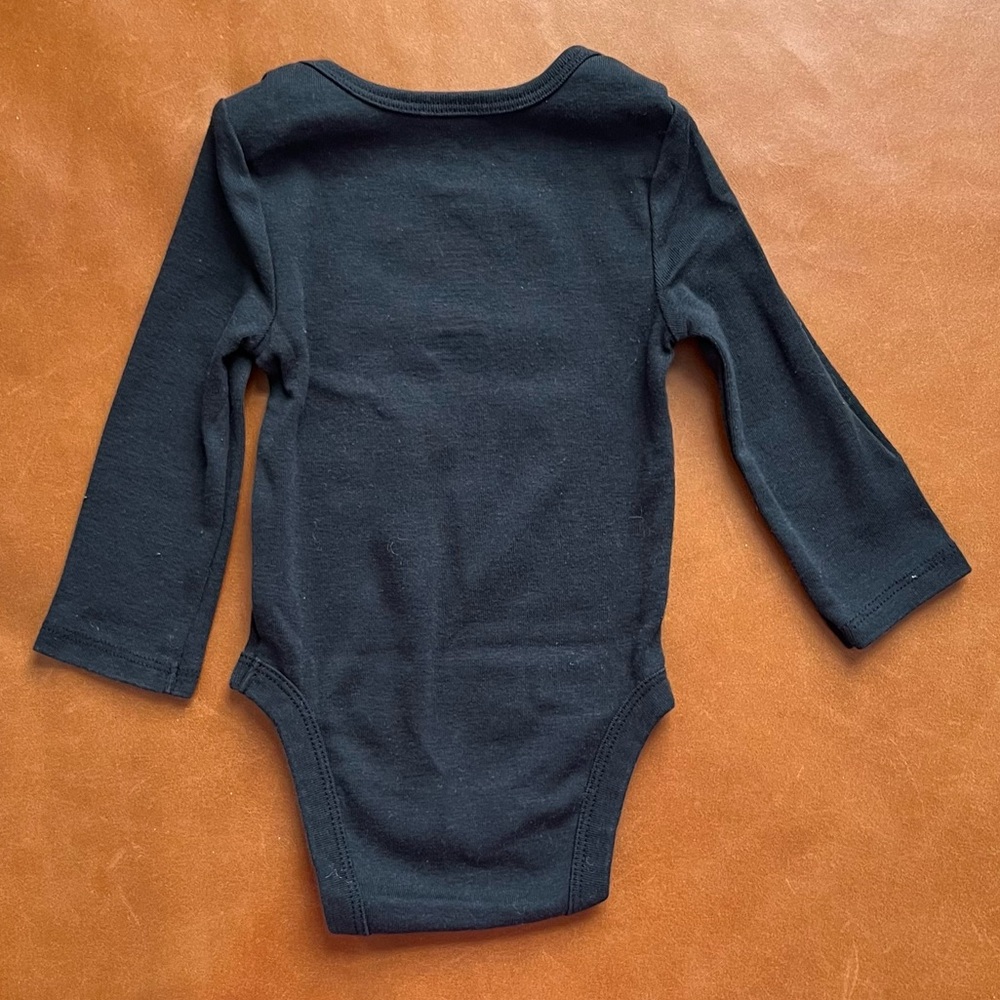Happy New Year Silver & Gold Black Onesie, 6mo - Picture 4 of 4